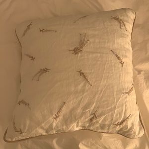 Nwot Zara lavender embroidery pillow